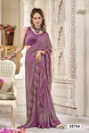 Chitrashala By Vallabhi Moss Georgette Floral Print With Sawrovski Work Saree Online Wholesale